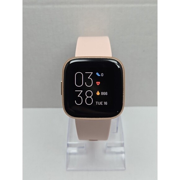 Fitbit Versa 2 Smartwatch Rose Gold 40mm Alexa WR50 Always On Display No Charger - Picture 1 of 10